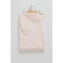 Kız Bebek Yaprak Desenli Battaniye 80 90-1297 Pembe