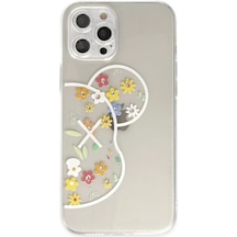 Mey İthalat Apple Uyumlu iPhone 12 Pro Kılıf Lucky Silikon - Lucky 6 Şeffaf