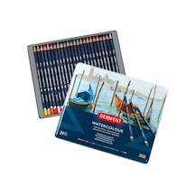 Tr Watercolour Serisi Sulandırılabilir Kuru Kalem Seti - 24 Renk Metal Kutulu Genel