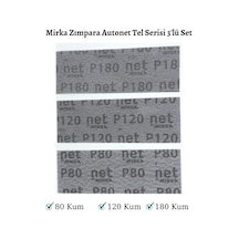 Epoksi Reçine Mırka Autonet Tel Elek Zımpara 3'Lü Set 70X198 Mm