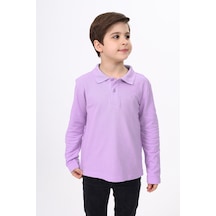 Toontoy Kids Toontoy Unisex Çocuk Nakışlı Tişört Lila