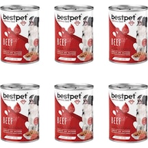 Bestpet Biftek Parça Etli Yetişkin Köpek Yaş Maması 415 Gr X 6 Adet
