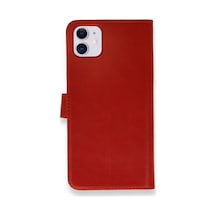 Apple İphone 12 Mini Kılıf Trend S Plus Kapaklı Kılıf - Kırmızı
