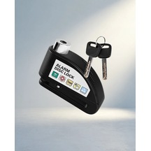 Su Geçirmez Çelik Motosiklet Fren Kilidi 110 Db Alarm