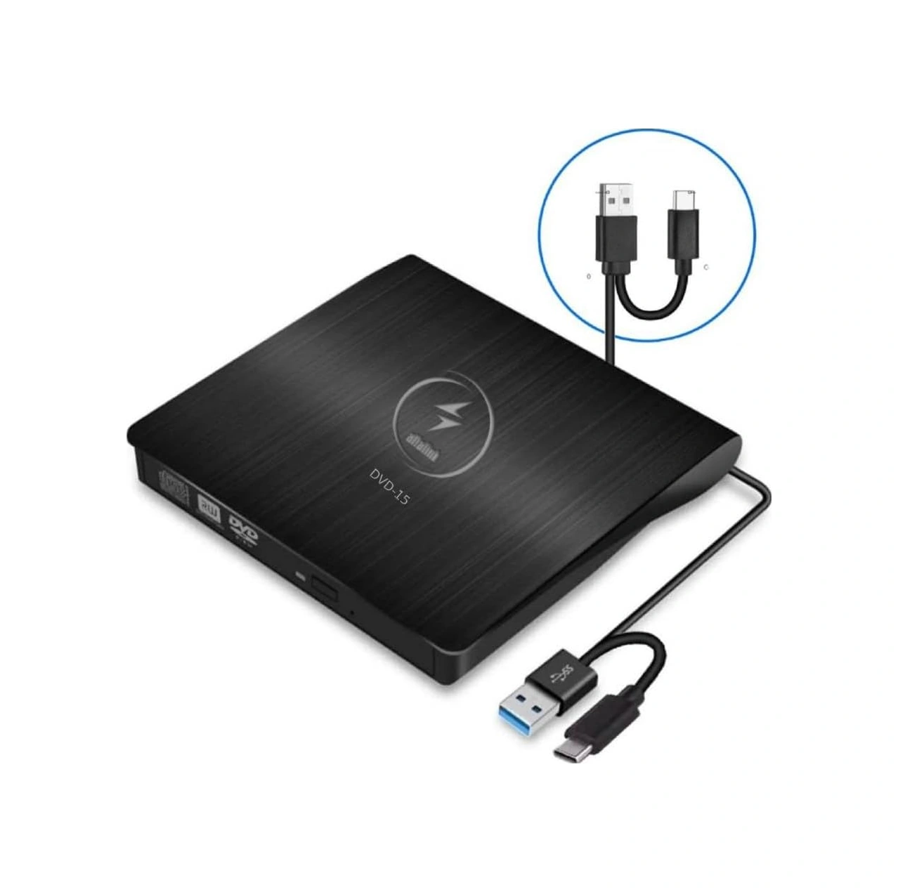 Harici Dvd Rw External Taşınabilir Ultra İnce Usb 3.0 Cd Dvd Yazıcı Okuyucu