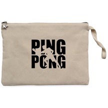 Ping Pong Actor Krem Clutch Astarlı Cüzdan / El Çantası