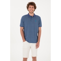 U.S. Polo Assn. Erkek Regular Fit Polo Yaka Açık Lacivert Tişört 50300366-VR059