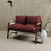Mb Garden Furnıture Simetri Model, Balkon, Mutfak, Bahçe, Cafe,metal Koltuk Takımı, Bahçe Takımı , Çay Seti,ikili Koltuk Bordo