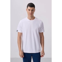 Tommy Life Beyaz Erkek Basic Kısa Kol Standart Kalıp O Yaka T-shirt 87911 Beyaz