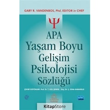 Apa Yaşam Boyu Gelişim Psikolojisi Sözlüğü - T. Gül Şendil - Nobel Akademik Yayıncılık