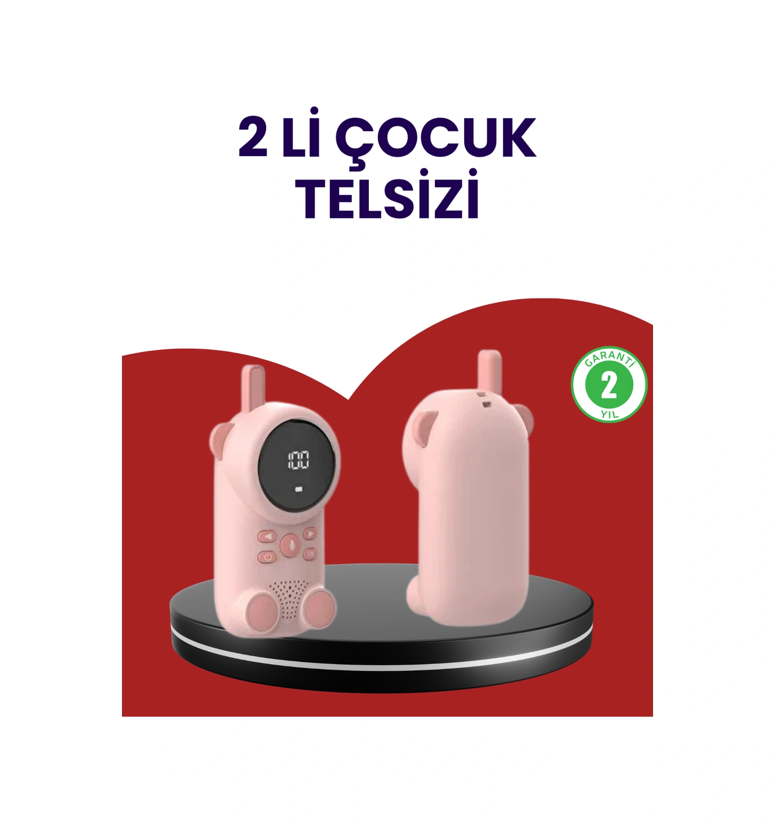 Uzun Menzilli Bebek Telsizi Vox Modlu, Renkli Lcd Ekranlı