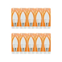7w 50w 6500k Beyaz Işık E27 Duylu Mum Led Ampul, 10 Adet Diğer