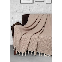 Trendy Koltuk Örtüsü 2'li Set Kahverengi, 170 X 300 Çok Renkli