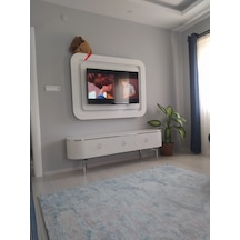 Desing Tv Sehpa Beyaz-gümüş 200cm