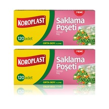 Koroplast Saklama Poşeti Orta Boy 24 X 38 Cm 120 Li X 2 Paket