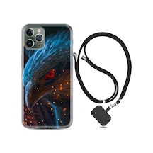 Apple Uyumlu iPhone 11 Pro Kılıf Boyun Askılı Şahin 1756