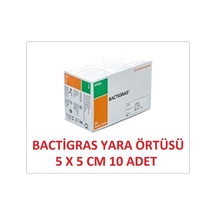 Smith&Nephew Bactigras Parafinli Tül Sargı Yara Bakım Örtüsü 5 x 5 CM 10 Adet
