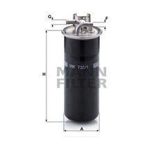 MANN WK7351 Mazot Filtresi A6 04- 2.7 TDI 3.0 TDI