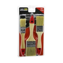Real Özs Ozs-8149 Boya Kestirme Fırça Seti Ahşap Saplı 3 Parça 1"-1.5"-2" 25.4mm-38.1mm-50.8mm