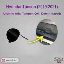 Hyundai Tucson Facelift 2019-2021 Uyumlu Arka Tampon Çeki Demiri Kapağı