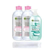 Garnier Kusursuz Makyaj Temizleme Suyu Temizleme Jeli Bakım Seti