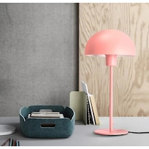 Mylights 20 Cm Başlıklı Masa Abajur Masa Lambası Gece Lambası Yatak Pembe Abajur Genc Odası Yatak Odası Salon Abajur
