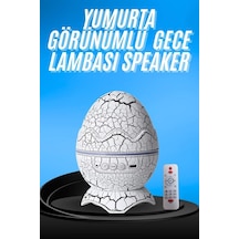 Zengemtx Gece Lambası Yumurta Işık Speaker Yeni Nesil Dinozor Yumurtası Görünümlü Çok Renkli