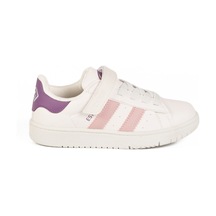 Beyaz Pudra Cırtlı Hafif Kız Çocuk Sneaker Cooper F Beyaz-pudra