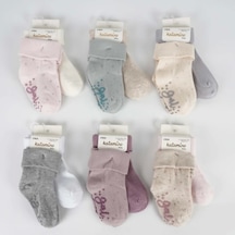 Katamino Mettila 2'li Abs'li Kız Bebek Soket Çorap K44106 Karışık Renk Asorti