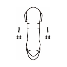 Gp Kompozit Aprilia Sr 125 / 160 2024 Uyumlu Motor Koruma Demiri Siyah