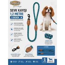 Dog Life Privilege Köpek Sevk Kayışı 1,2 Metre S Beden Örgü Halat Deri Detaylı