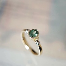 Algier Green Topaz Yüzük Ak-1314