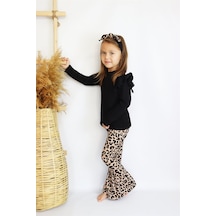 Kız Çocuk Leopar İspanyol Uzun Kollu Alt Üst Bandana Takım Tkm-0150 Siyah-leopar Siyah - Leopar Kız Çocuk Leopar İspanyol Uzun Kollu Alt Üst Bandana Takım Tkm-0150 Siyah-leopar Siyah - Leopar