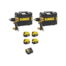 2 Adet Dcd805 Darbeli Vidalama+4x4ah Akü+1xdolum Cihazı - 568517924