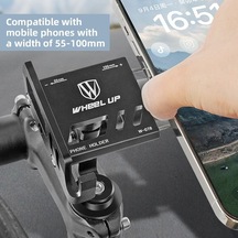 Jokmae Bisiklet Telefon Tutucu Ayarlanabilir Alüminyum Alaşım Siyah Çok Renkli