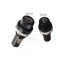 Ic-235 Ic-236 5X20 6X30 Küçük Büyük Cam Siğorta Yuvası 25 Adet-5X20 Küçük