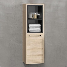 Denko Latte 35 Cm Mdf Sonoma Banyo Boy Dolabı Çok Renkli