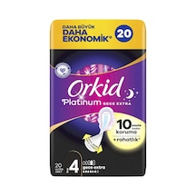 Orkid Platınum Hijyenik Ped Dörtlü Gece Ekstra 20li 8'li Avantaj Paketi - 8 Adet Tarı