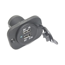 Çakmak Soketi 9-30v Marine 2- Usb Vakum Çakmak Soketi