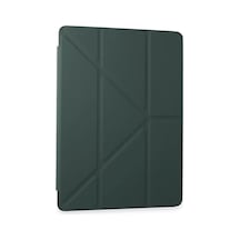 Newface Samsung Galaxy Tab A9 Plus Kılıf Kalemlikli Mars Tablet Kılıfı - Koyu Yeşil