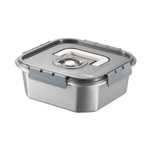 Suntek Meyve Saklama Kutusu Gıda Sızdırmazlık Piknik Parti 3500ml-24x24x9cm Gri