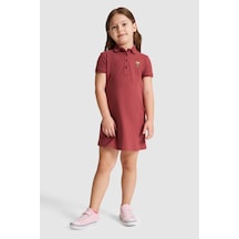 U.S. Polo Assn. U.s. Polo Assn. Kız Çocuk Vişne Elbise Örme 50325597-vr223