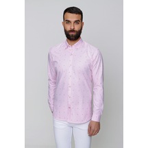 Efor Gk 643 Pembe Klasik Gömlek Pembe