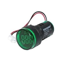 Ew16-22la-y Q22mm Ampermetre Led 100a Yeşil - 2'li Paket