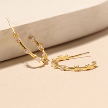 Luna Zirkon Küpe 717051 Gold
