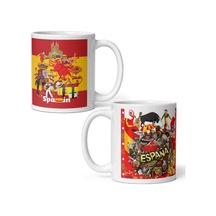 İspanya Kupa Bardak 2 Adet Seyahat Hatıra Spain Mug