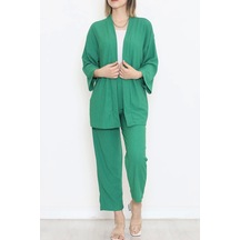 Kimono Takım Yeşil - 12176.1254. Çok Renkli