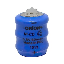 Orion 60 mAh 2.4 V 2 Bacaklı Ni-CD Buton Şarj Edilebilir Pil
