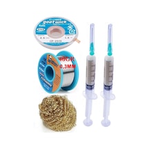 Mechanic /lehim Teli 40gr 0,3mm Lehim Toplama Cp-2515 Emme Teli 2,5mm Havya Ucu Temizleme Teli Set St05