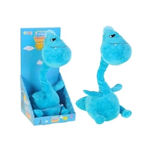 Konuşan Şaşkın Dino Peluş Oyuncak 40 Cm Sesli Oyuncak Mavi